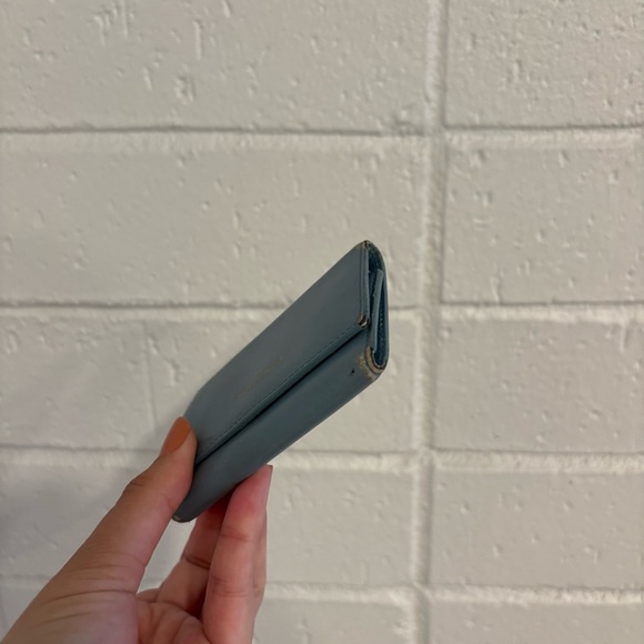 Saint Laurent vintage keyholder wallet in blue - Picture 6 of 13